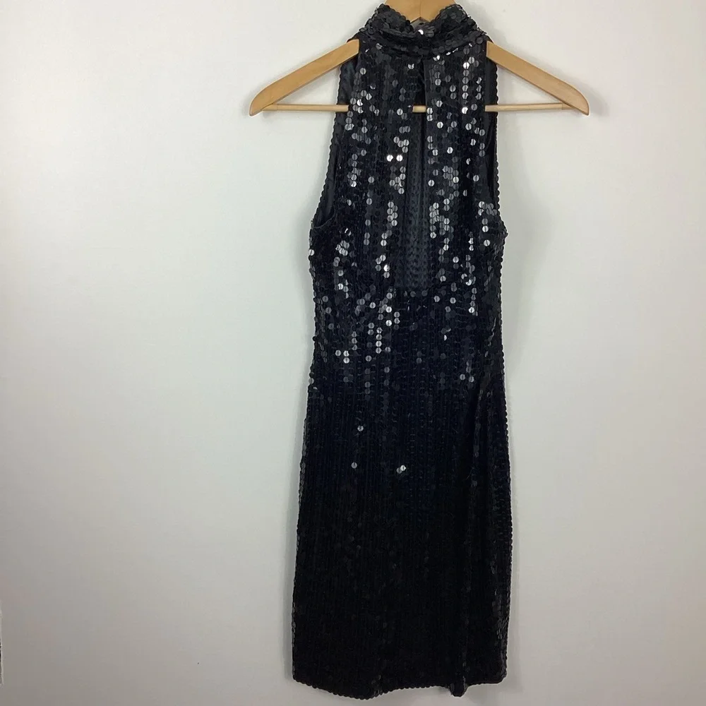 Niteline By Della Roufogali High Neck Sequin Dress